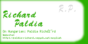 richard paldia business card